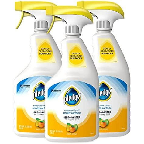 Pledge Multi Surface Cleaner Spray For Most Hard Surfaces Everyday