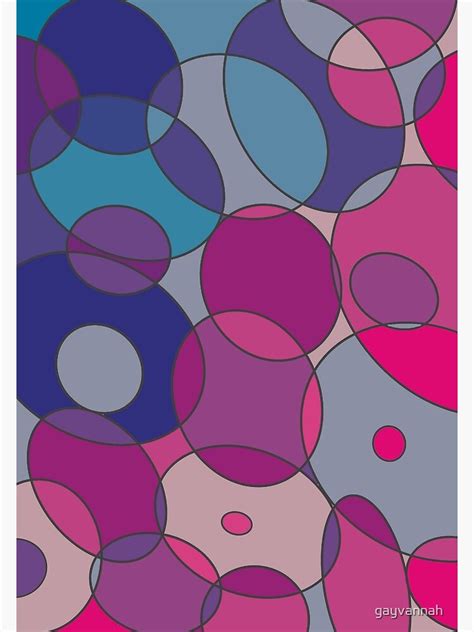 Overlapping Circles Canvas Print For Sale By Gayvannah Redbubble