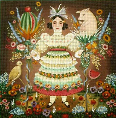 Download Melissa Shirley Designs | Hand Painted Needlepoint | Girl with Dove © John Johansen ...