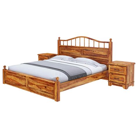 Colonial Solid Wood Platform Bed Frame Shop In King Queen And Full Size