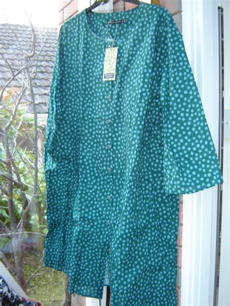Bnwt Gudrun Sjoden Alice Playful Dots Organic Cotton Pockets Dress Xl