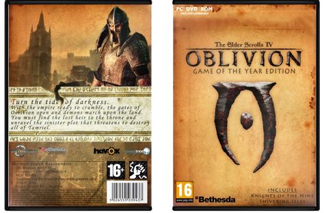The Elder Scrolls Iv Oblivion Pc Box Art Cover By Kexikus