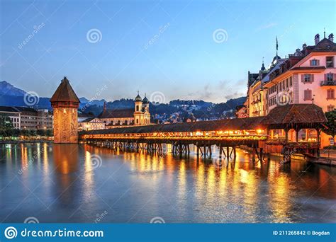 Luzern Switzerland Editorial Photography Image Of Bridge 211265842