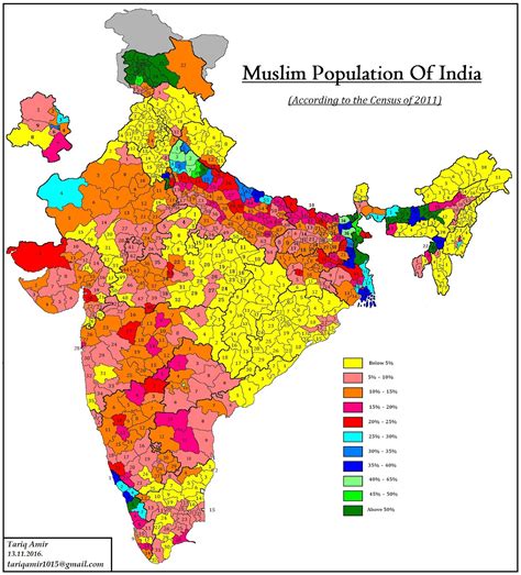 Worldwide there are about 30 countries with a muslim population, in which more than 90% of the inhabitants belong to islam there are another 20 countries with a muslim population of between 50% and 80%. Pakistan Geotagging: Muslim Population Of India: According ...