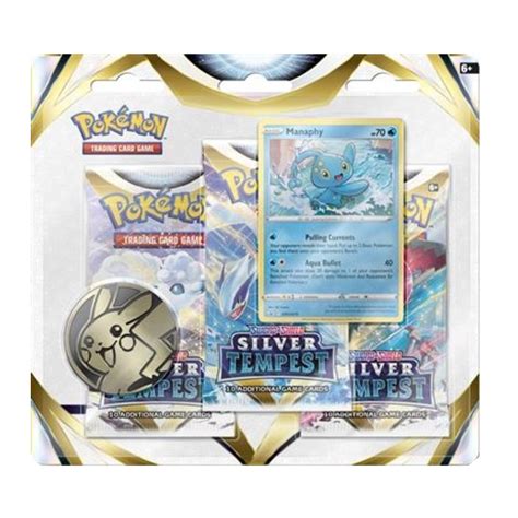 Pokémon Tcg Silver Tempest 3 Pack Blister Manaphy De Spelvogel