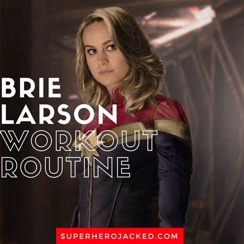 Brie Larson Workout Routine And Diet Plan Train Like Captain Marvel Workout Routine