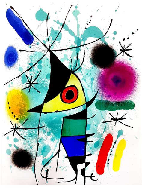 Joan Miró Joan Miro Original Abstract Lithograph 1972 Joan Miro