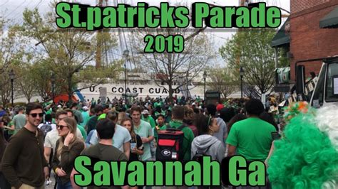 Stpatricks Day Parade 2019 In Savannah Georgia Youtube