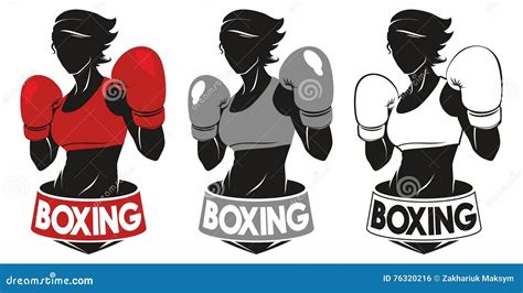 Boxing Club Logo Stock Vector Illustration Of Conflict 76320216