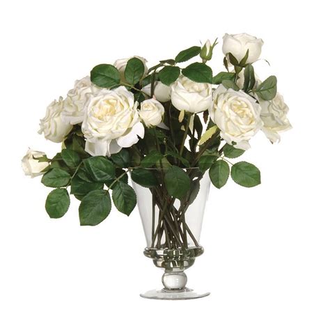 Try presenting this decorative flower in vases for a refreshing display. Fake Roses|Artificial Flower Arrangements UK - Candle and Blue