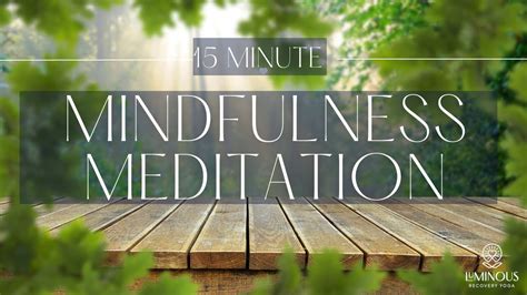 Minute Mindfulness Meditation Body Scan Meditation Youtube