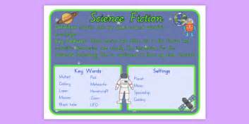 Story Genres Science Fiction Display Poster