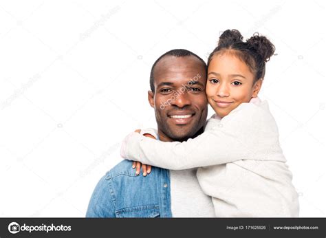 Hija Y Padre Afroamericano Feliz — Foto De Stock