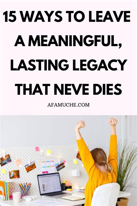 How To Leave A Legacy Behind That Never Dies Afam Uche