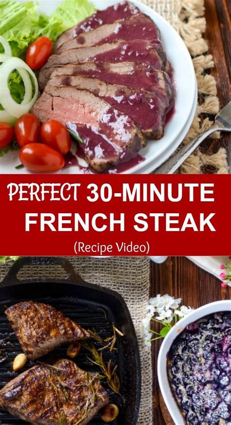 Chateaubriand steaks with mushroom red wine sauce. Best French Steak recipe ever! This Steak Chateaubriand is ...