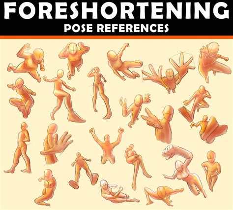 Foreshortening Pose References By Seiorai Pose Reference Art