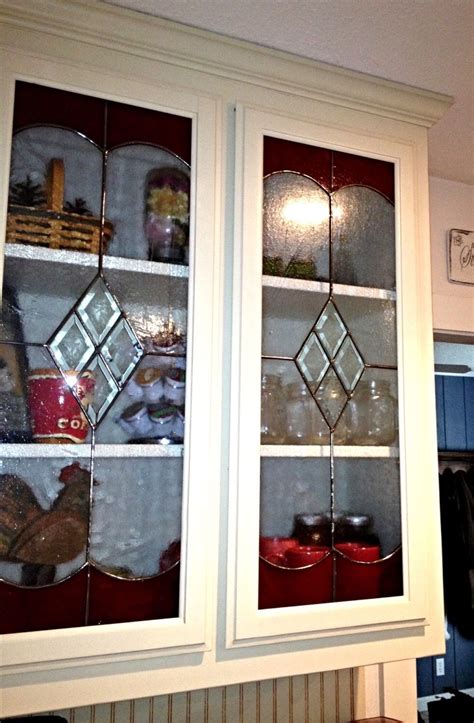 Hand Crafted Stained Glass Custom Kitchen Cabinet Inserts By Stained