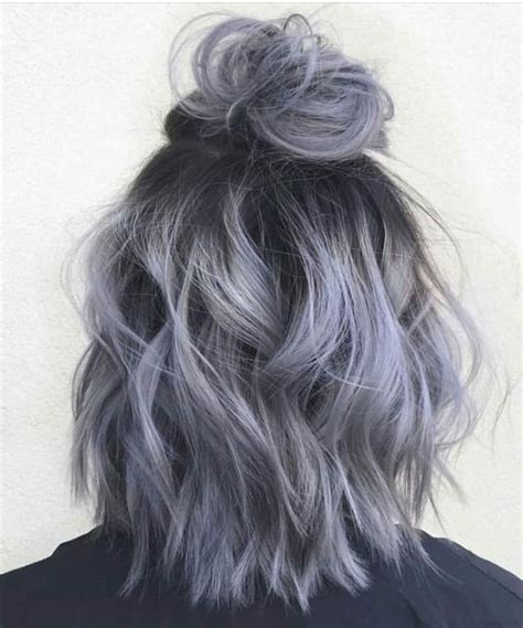 Slate Gray Hair Styles Purple Hair Long Hair Styles