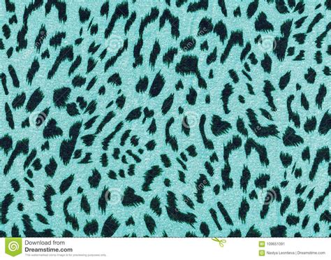 Blue Leopard Fabric Pattern Texture Stock Image Image Of Decoration