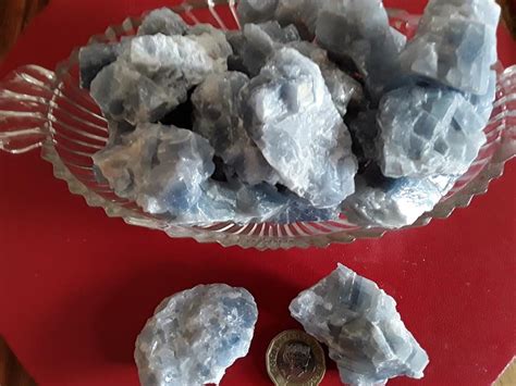 Blue Calcite Rough Stone Heaven 2 Earth Healing