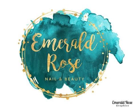 Pre Made Teal And Gold Logo Website Logo Business Logo Etsy