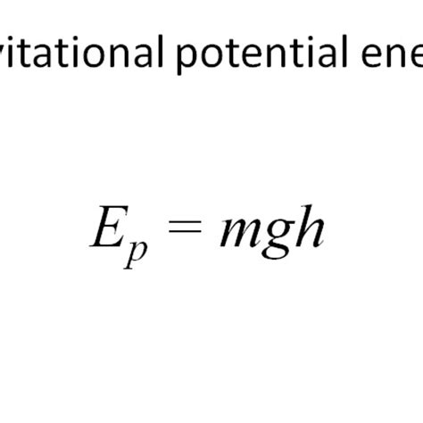 What Is The Equation For Gravitational Potential Energy Energy Etfs