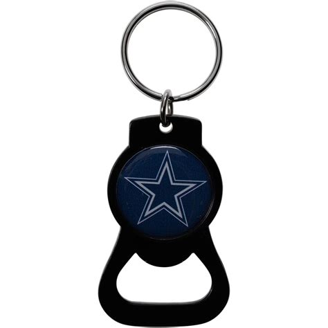 Dallas Cowboys Black Bottle Opener Keychain