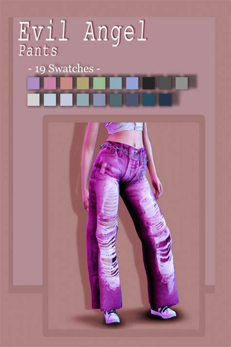 Evil Angel Pants At Evellsims Sims 4 Updates