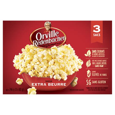 Orville Redenbacher Gluten Free Popcorn Extra Buttery 246 G Voilà