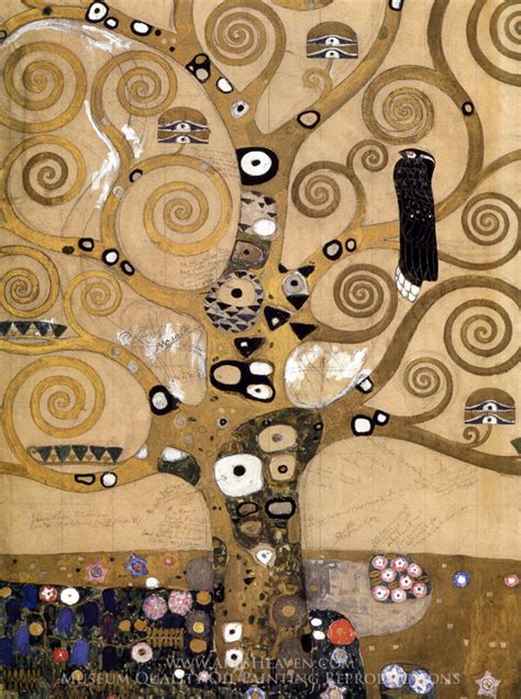 Gustav Klimt Tree Of Life Painting Oil Painting Reproduction Of Tree