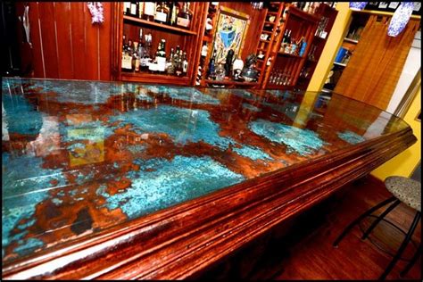 Sign In Bar Top Epoxy Copper Bar Top Clear Epoxy Resin