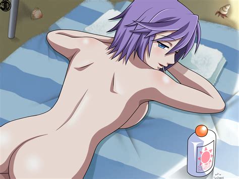 Rule Looking At Viewer Nude Purple Hair Rosario Vampire Shirayuki