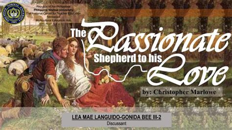 Passionate Shepherd To His Love Ppt