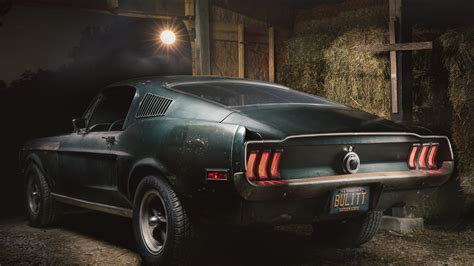 1968 Mustang Gt Fastback 4k Rear Wallpaper Mustang Wallpapers Hd
