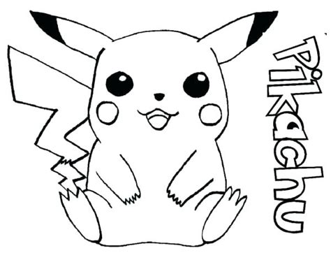 Cute Pikachu Coloring Coloring Pages