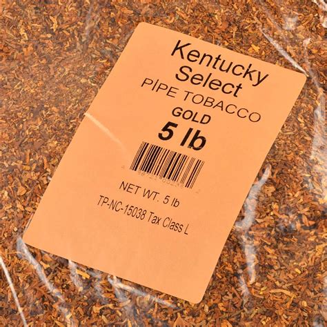 Kentucky Select Gold Light Pipe Tobacco 5 Lb Bag Tobacco Stock