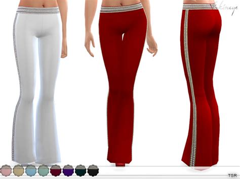 The Sims Resource Embellished Flared Trousers