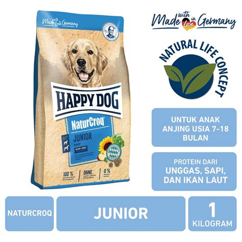 Jual Happy Dog Naturcroq Junior 1kg Makanan Anak Anjing Kering Puppy