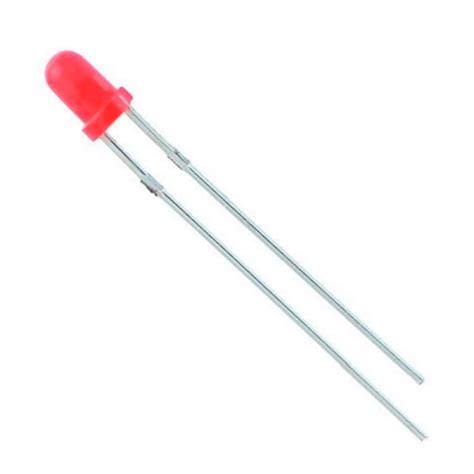 5mm Diffused Red 12v Led With Integrated Resistor Railwayscenics