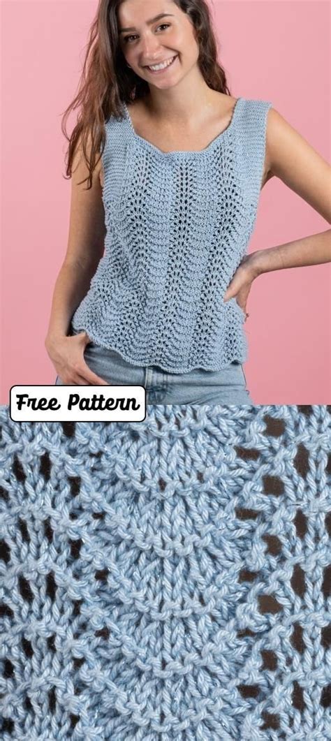 Free Knitting Pattern For Summer Tank Tops 2020 Knitted Tank Top