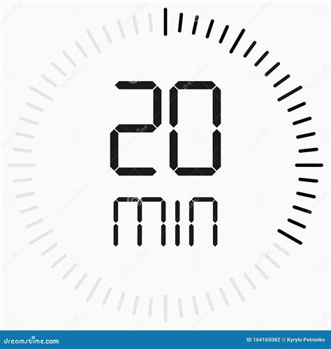 Modern Icon Time Countdown Timer Start Finish Stock Vector
