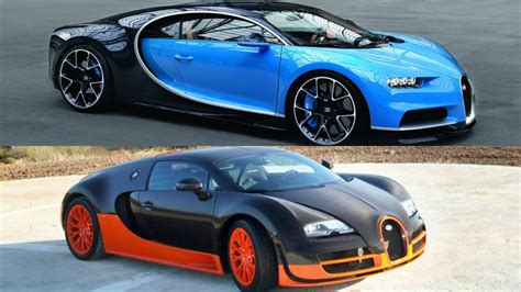 2017 Bugatti Chiron Vs Bugatti Veyron Bugatti Chiron Veyron Bugatti