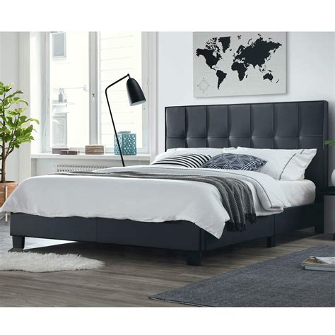 Buy Dg Casa Titan Upholstered Platform Bed Frame With Tufted Headboard
