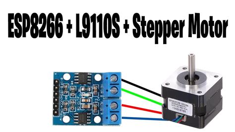 Esp8266 Nodemcu Drive A Stepper Motor With L9110 Dual H Bridge Youtube