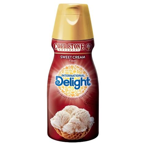 Coffee cream sometimes has a cream stabilizer to keep it from feathering (producing oily globules) when it is poured into coffee. International Delight Coffee Creamer Cold Stone Sweet ...