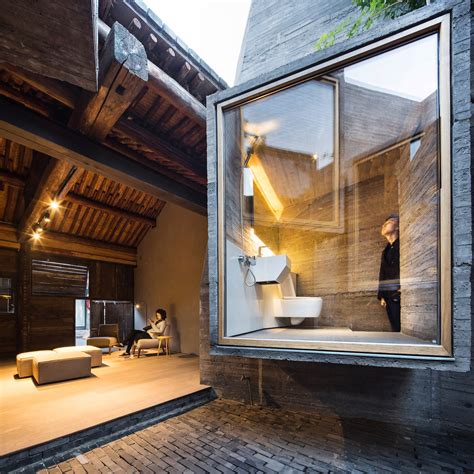 Traditional Twist Concrete And Cantilevers Define This Modern Hutong