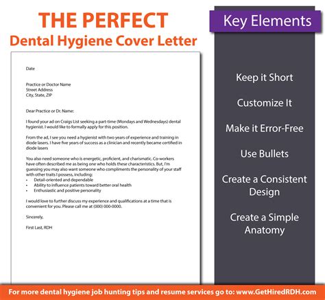 Take a look at our examples. Dental Hygiene Cover Letter Template