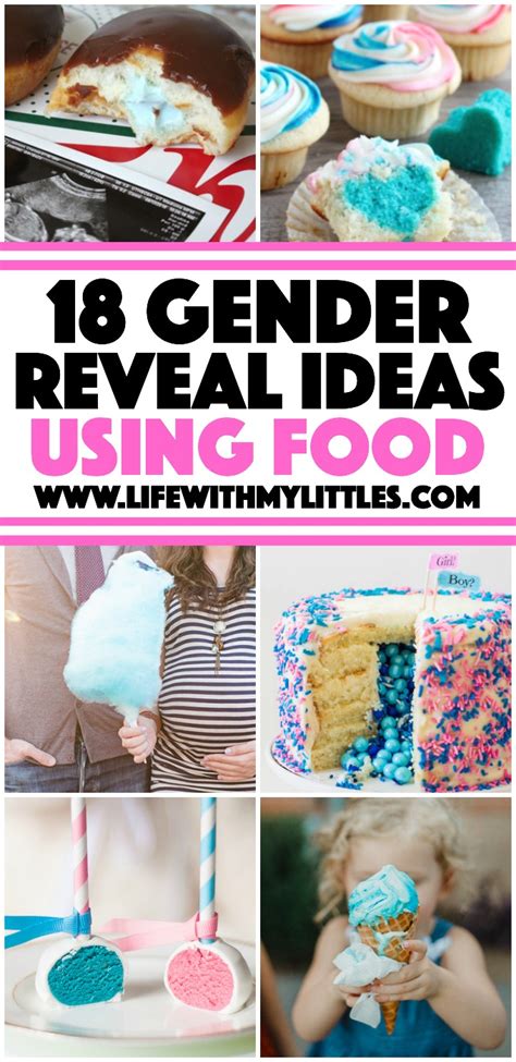 Couples are always excited to know the gender of their babies, especially if it is their first pregnancy; 18 Gender Reveal Ideas Using Food - Life With My Littles