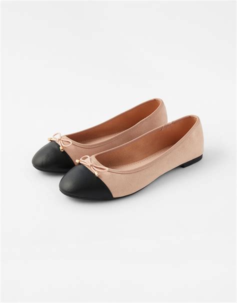 Two Tone Ballerina Flats Nude Flat Shoes Accessorize Global