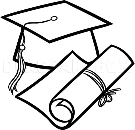 How To Draw A Graduation Cap Step By Step Drawing Guide By Dawn